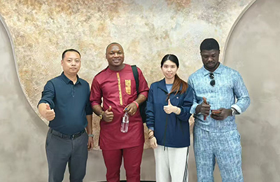 热烈欢迎西非客户Mohammed光临我司并建立长久良好合作